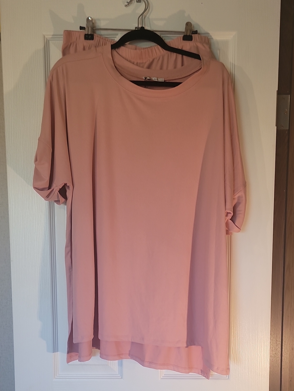 Zenana Brushed Microfiber Loungewear Set Dusty Blush